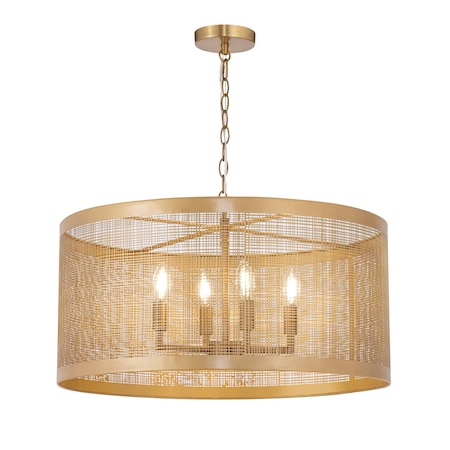 Maxim Lighting Hatcher 24'' 4-Light Pendant, Gold 31224GLD